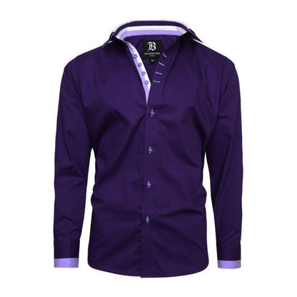 Darren Italian Style Purple Triple Collar