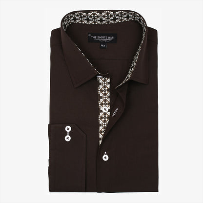 Crystal Fabric Plain Shirt