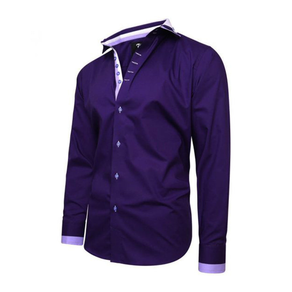 Darren Italian Style Purple Triple Collar