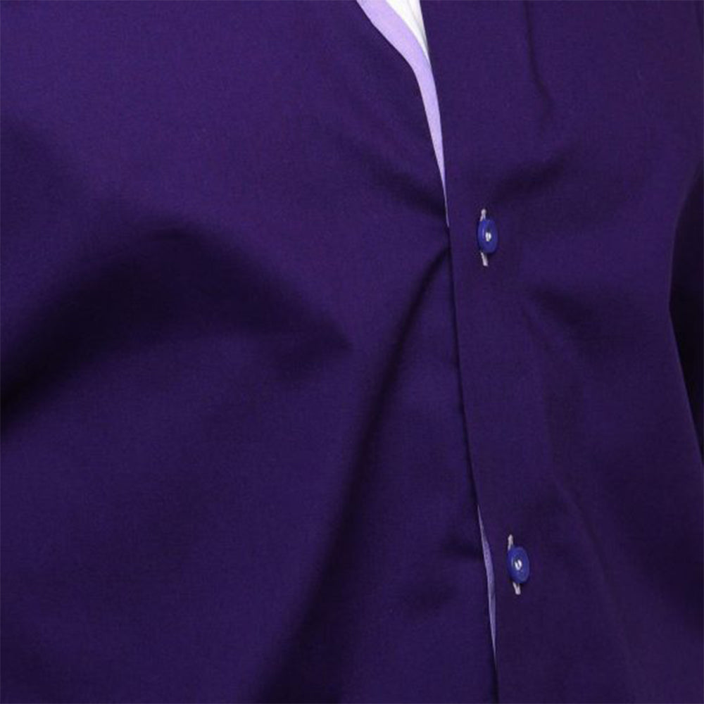 Darren Italian Style Purple Triple Collar