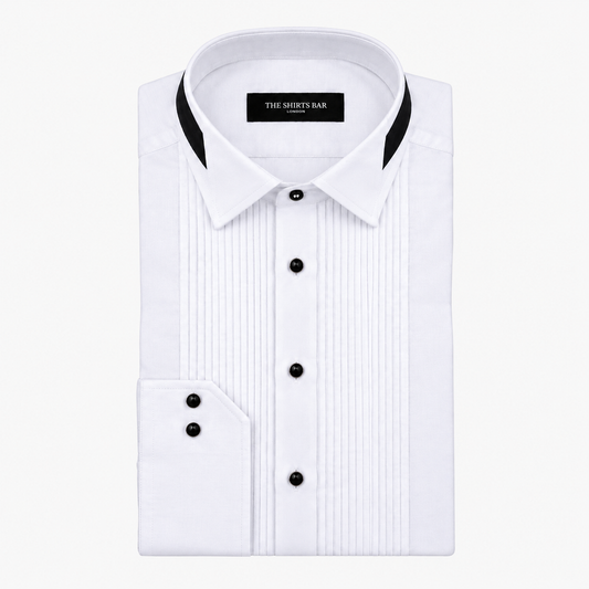 Executive Tuxedo Pleated Shirt