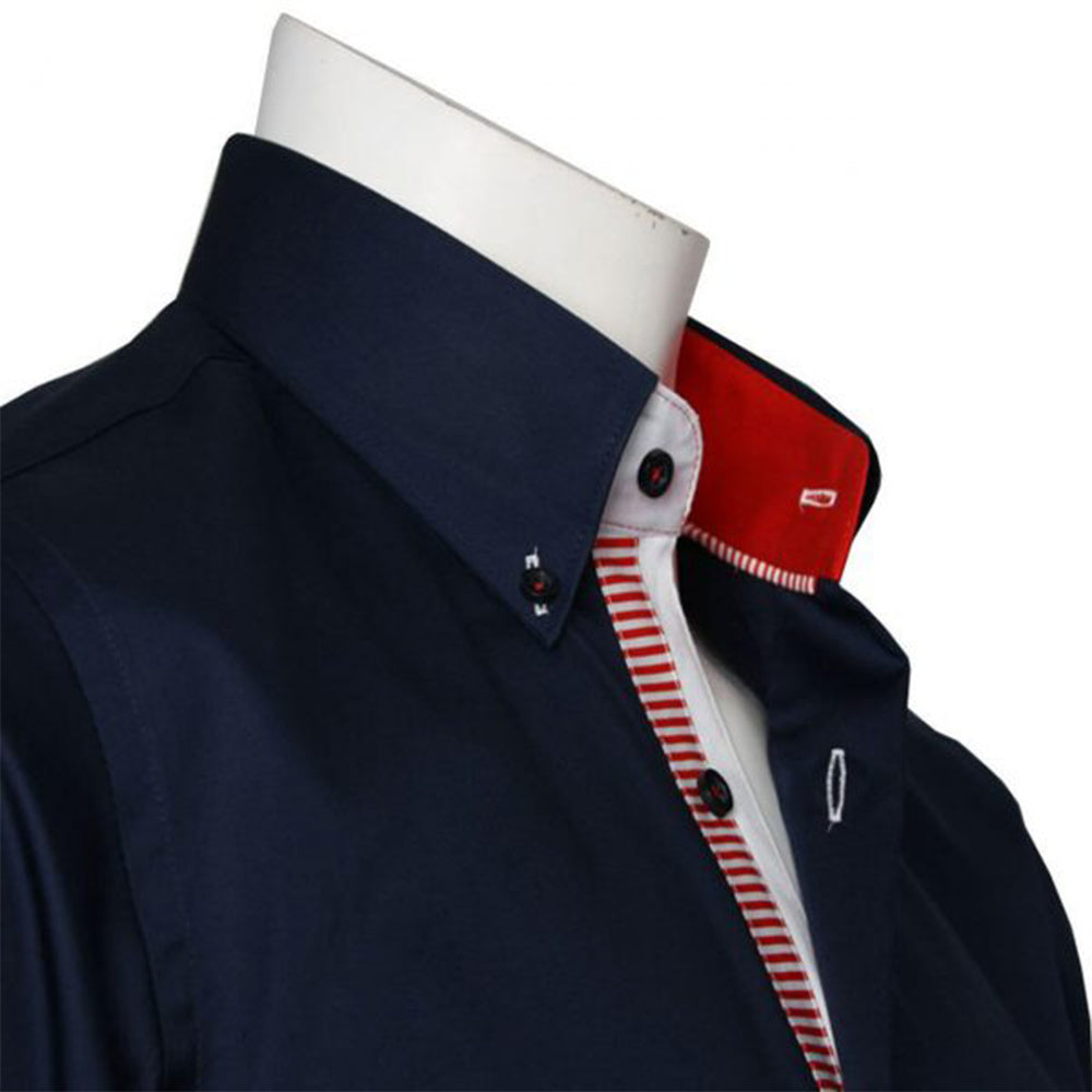 Daniel Navy Button Down Collar