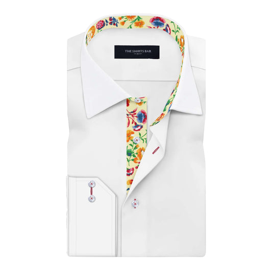 Schmidt White Plain Shirt