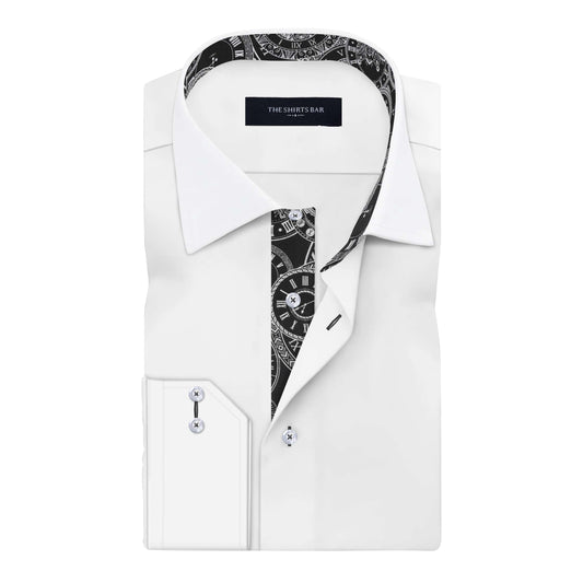 Freddie White Plain Shirt