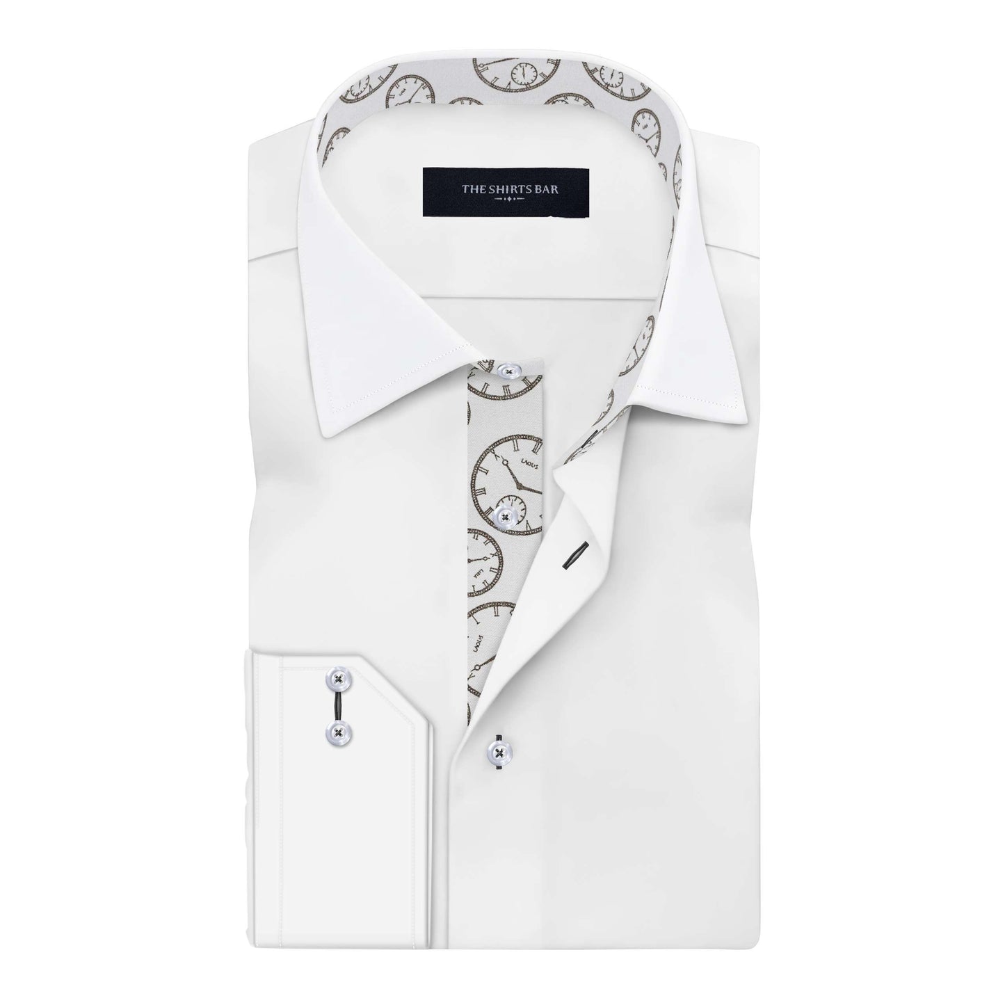 Larsen White Plain Shirt