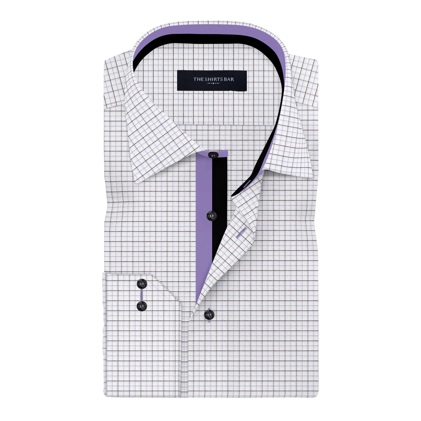 Tyrell Black and Purple Check