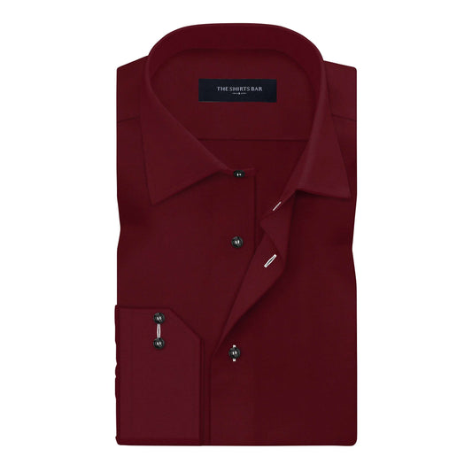 Maroon Plain  Shirt