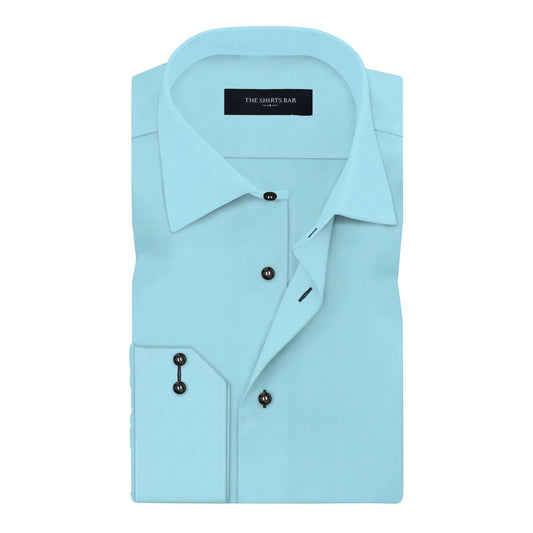 Aqua Plain  Shirt