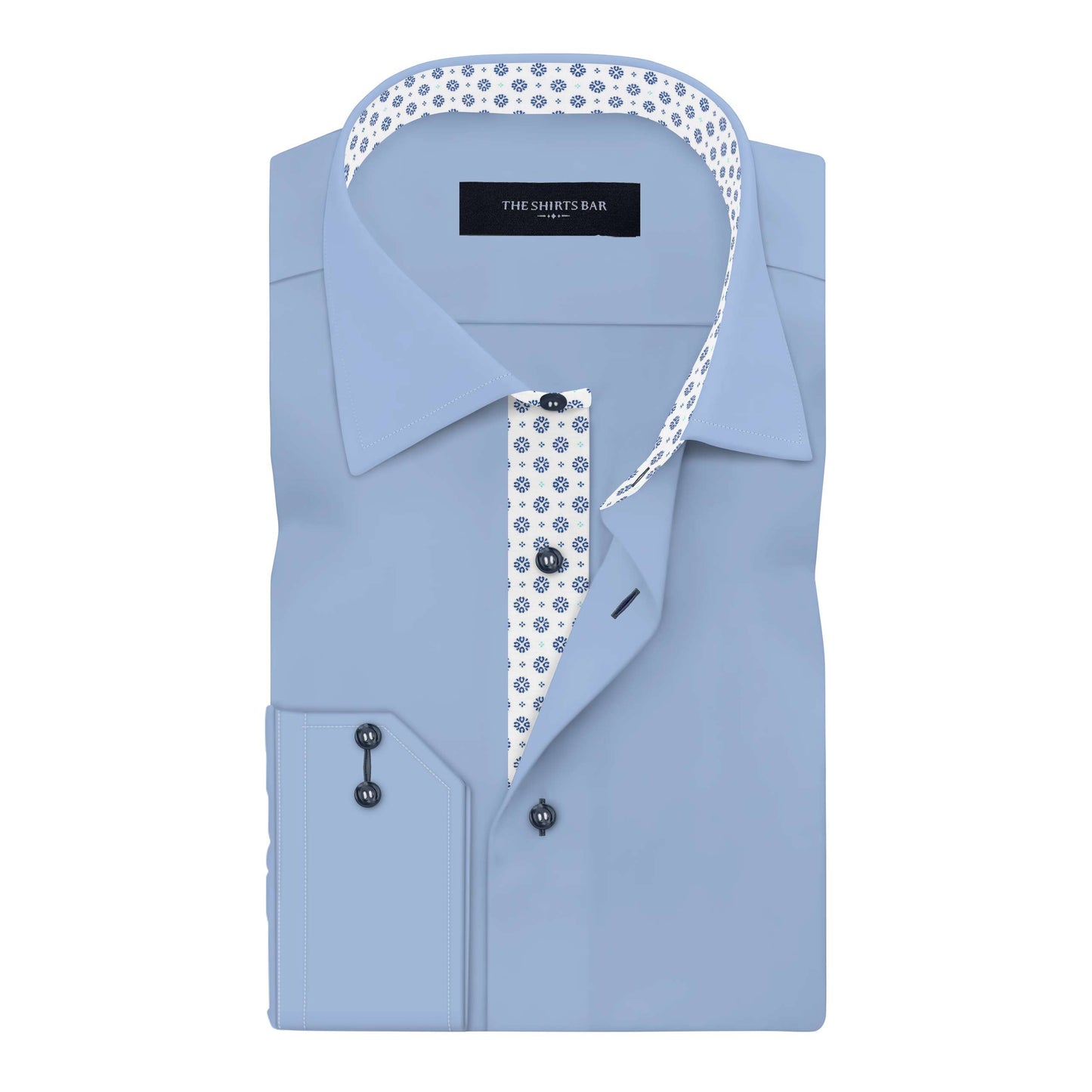 Men’s Sky Blue Plain  Shirt